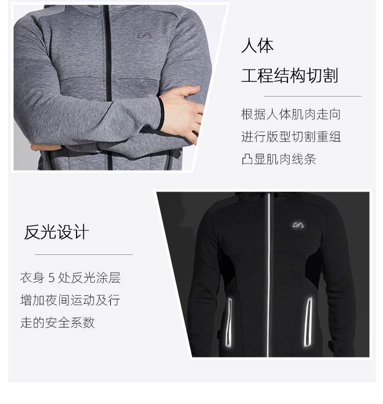 德国 Gym Aesthetics 男士空气层面料 防风休闲运动服 图6