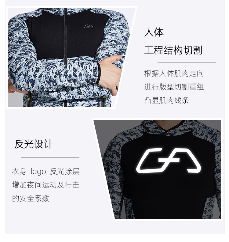 德国 GymAesthetics 男士棉感空气层面料 运动卫衣 图5