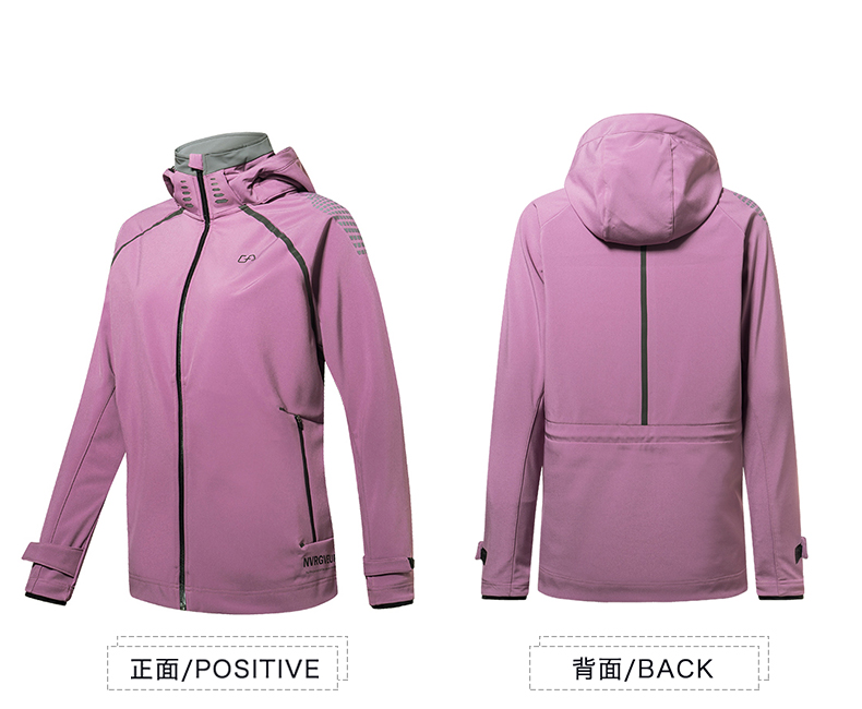 德国 GymAesthetics 男女防风防水运动休闲外套 内里抓绒 图13