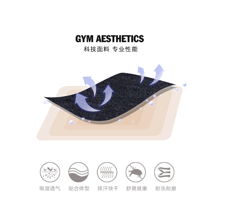 德国 GymAesthetics 男士秋冬运动针织长裤 scuba空气层面料 图5