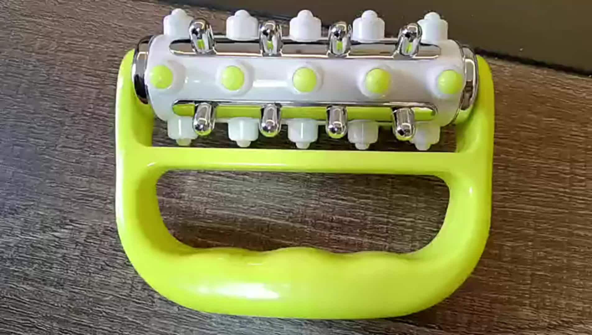 Transparent Pink Plastic Massage Tools Anti Cellulite Massage Roller