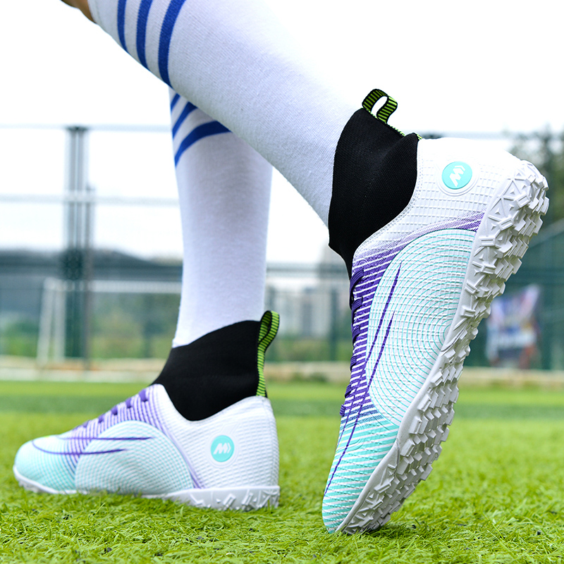 Ronaldo's new cr7 assassin 14 football shoes male and female students children's length broken TF nails adult grass ag training shoes