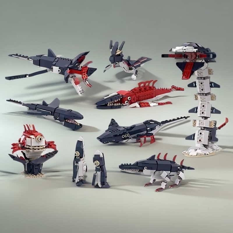 Deep Sea Set Moc-101600 Deep Sea Voyage: Below Zero, a Creative Model Ornament Made of Interlocking Three-Dimensional Blocks