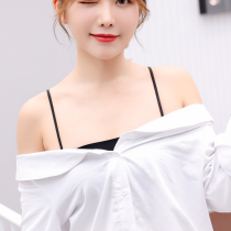 2 pairs of underwear shoulder strap female strap sexy beauty back hanging neck cross word collar transparent female invisible chest strap