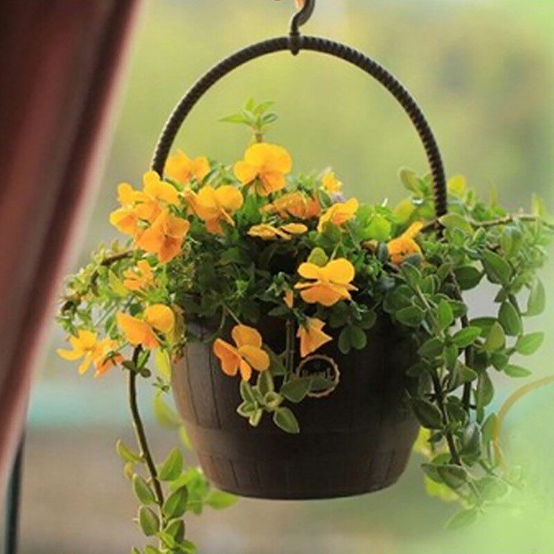 Love Lith BARREL Hanging Bowl of Hanging Basin can be planted with flowers can be adorned Alice hanging basin hanging flower pots-Taobao