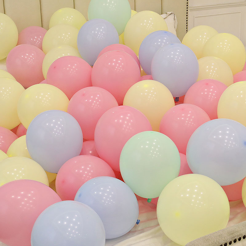 Good Times Macaron Balloons 10 Inch Round Macaron Balloons Thickened Macaron Balloons Decorated 100 Only