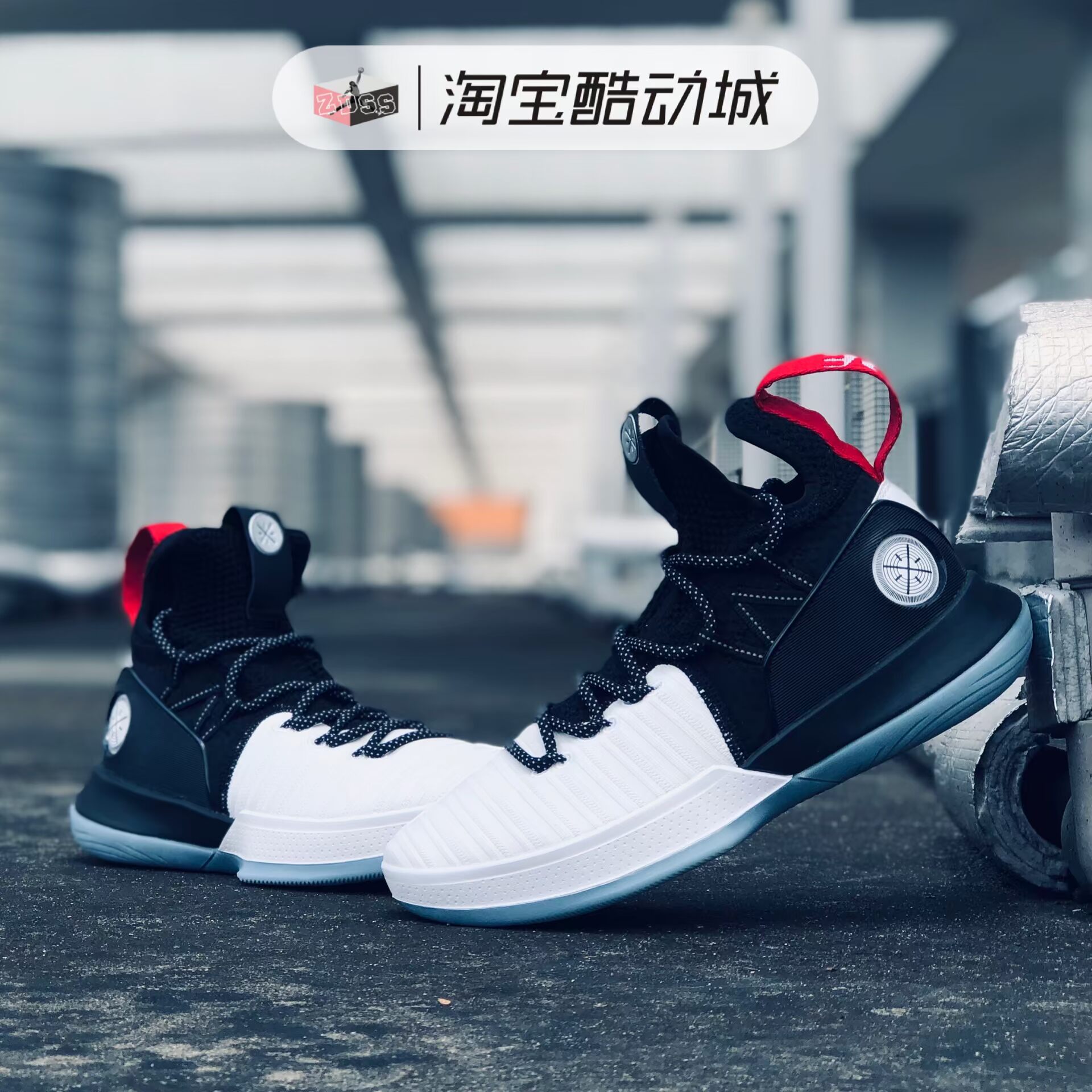 Spot Li Ning Wade Road Team vẫn còn 6 thế hệ Giáng sinh đen trắng Đàn ông mặc giày bóng rổ thực tế ABAP005 - Giày bóng rổ giày bóng rổ giá học sinh