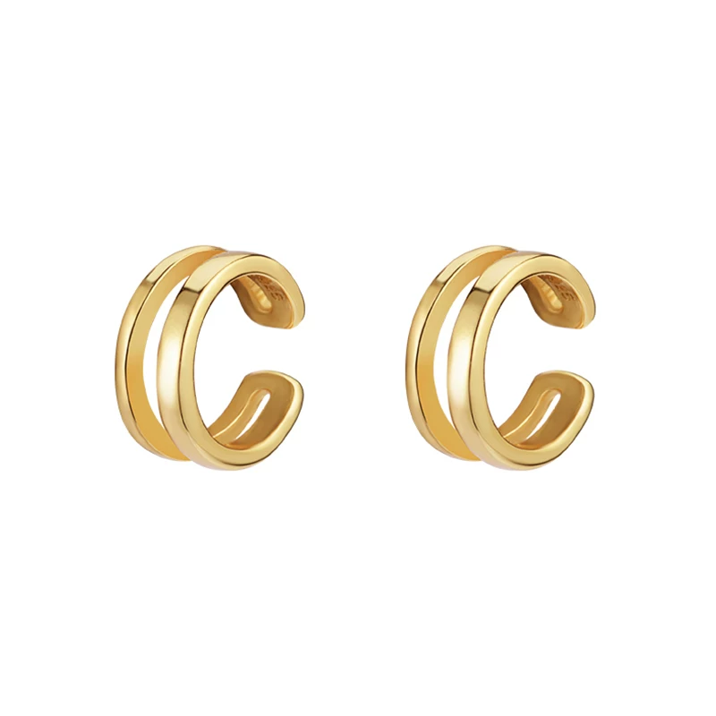 Украшение Earrings, заушники (ухо клипсы), 925 образец серебра, простой и элегантный дизайн, стиль высокого качества