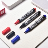 Deli Pen ручка черное водонепроницаемое масло и нефть -не бросает цветовое масло.