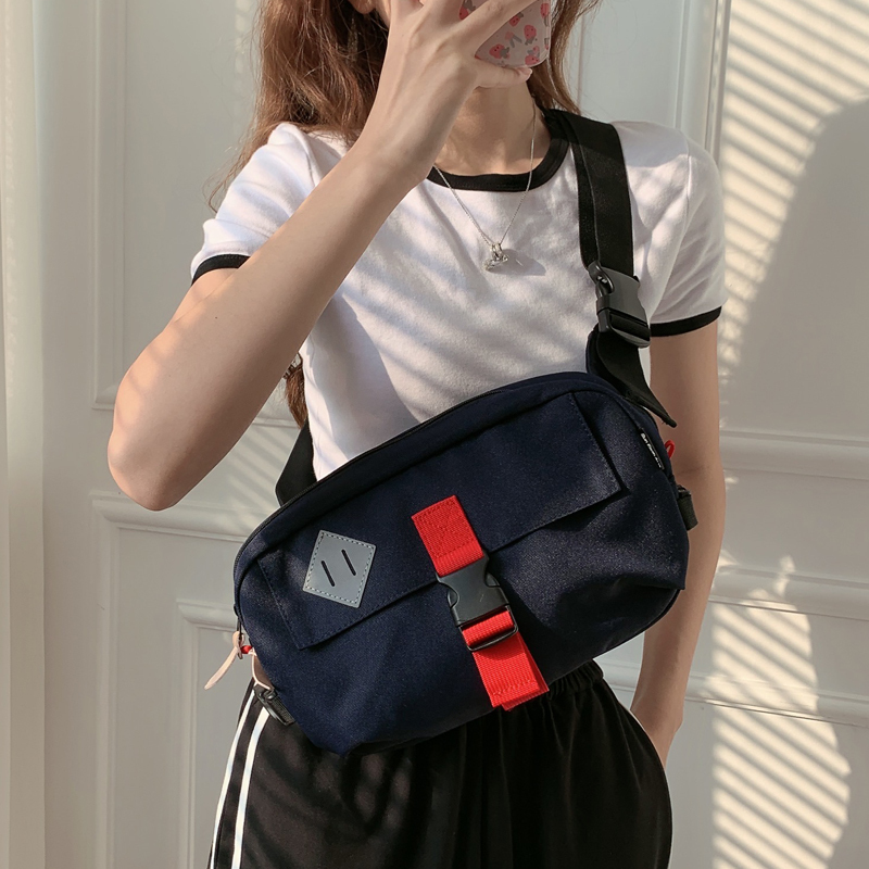 Easy to Use~ Japanese Trendy Brand Authentic Chest Bag, Waist Bag, Phone Bag, Multi-Compartment Lightweight Canvas New Oxford Bag