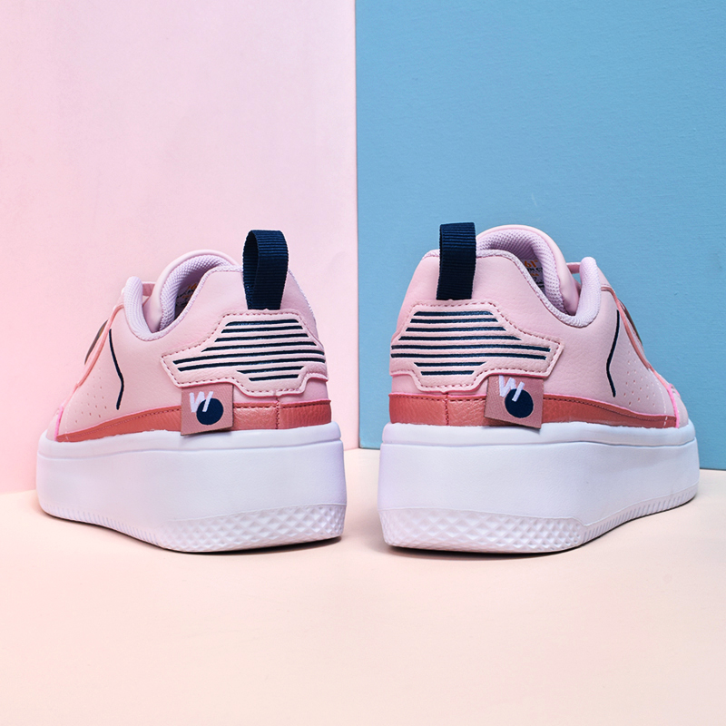 361 women shoes sports shoes 2023 Spring and Autumn new girl heart small white shoes thick sole casual shoes Air Force 1 slab shoes