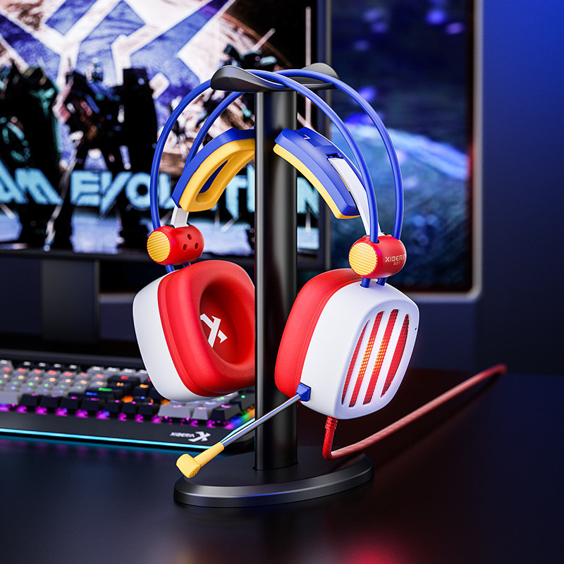 Siberia S21 Flame Storm Gaming Headset Limited Edition Mobile Game Computer Wired Headset 7.1 Channel