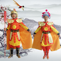 Mulan costume Ancient general armor Battle robe Ancient costume costume Girl boy Little Mulan costume