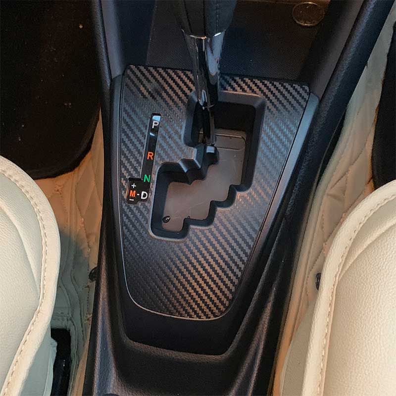 Suitable for 17-21 Toyota Shared Drain Gear Lift Panel Doors Anti Kick Film Carbon Fiber Protective Film Sticker