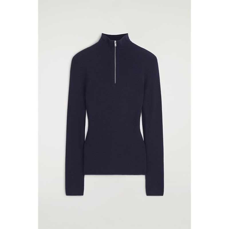 Original Cs Women's Clothing Slim-Fit Merino Wool Zip-Up Top 2026 Autumn New Product 1355874002 Original Cs Women's Clothing Slim-Fit Merino Wool Zip-Up Top 2026 Autumn New Product 1355874002