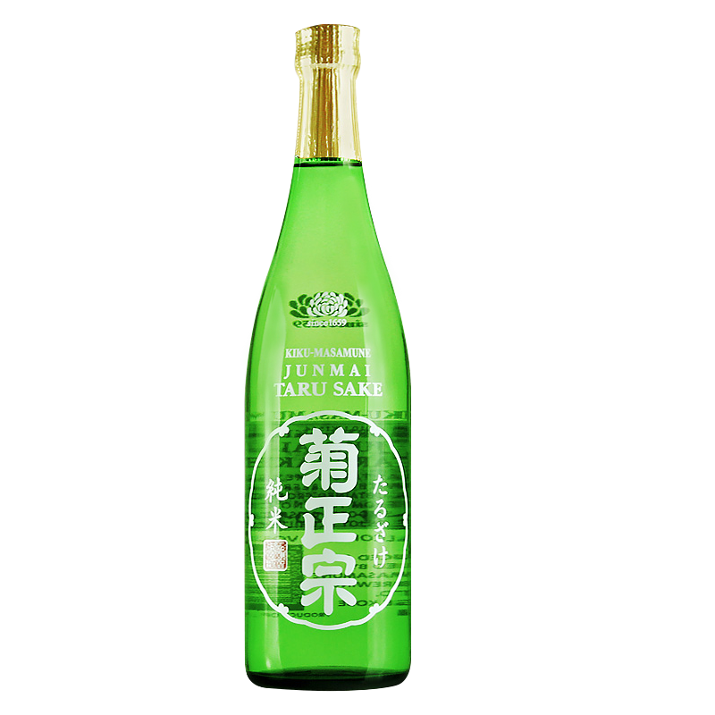 [日本原装进口 日本清酒菊正宗牌纯米清酒（酒樽酒）发酵酒720ml]