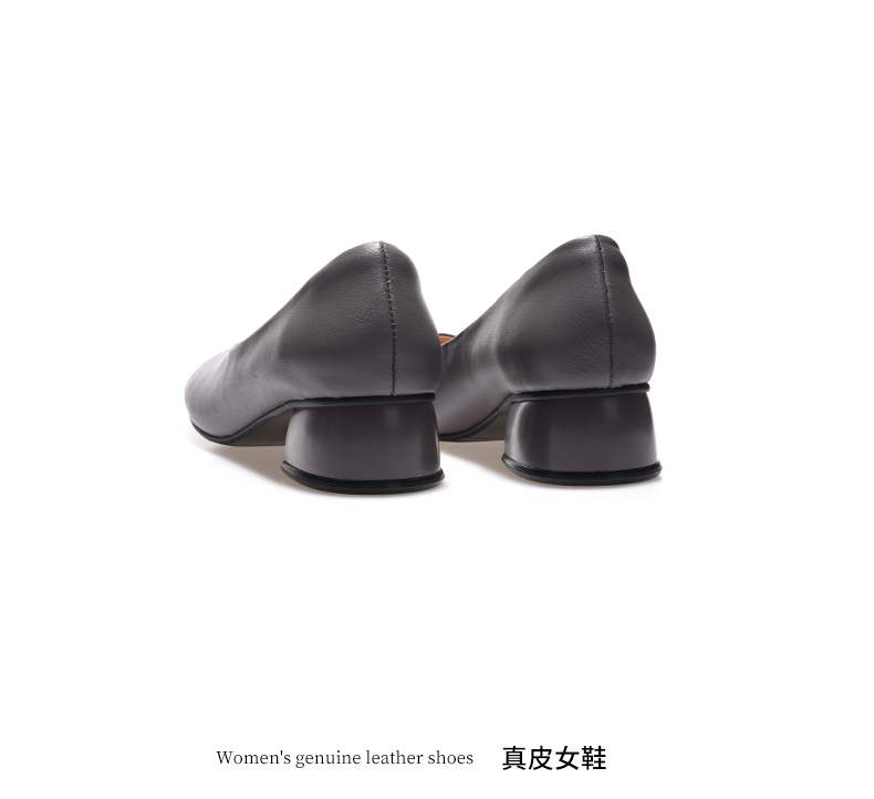 C8305 1620K GIÀY DA NỮ JIARELA MŨI TRÒN GÓT VUÔNG MÙA HÈ GIÀY DÉP NỮ DA BÒ G05 SẢN PHẨM MỚI