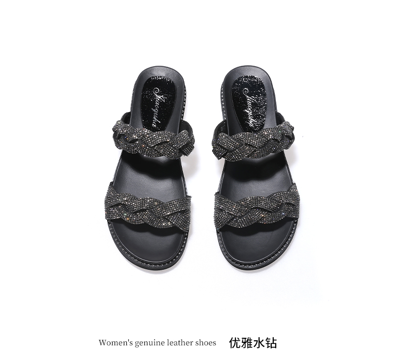C8327 1520K GIÀY DÉP SANDAL NỮ JIARELA GẮN ĐÁ ĐẾ MỀM MÙA HÈ TRUNG NIÊN GIÀY DÉP NỮ G04 SẢN PHẨM MỚI