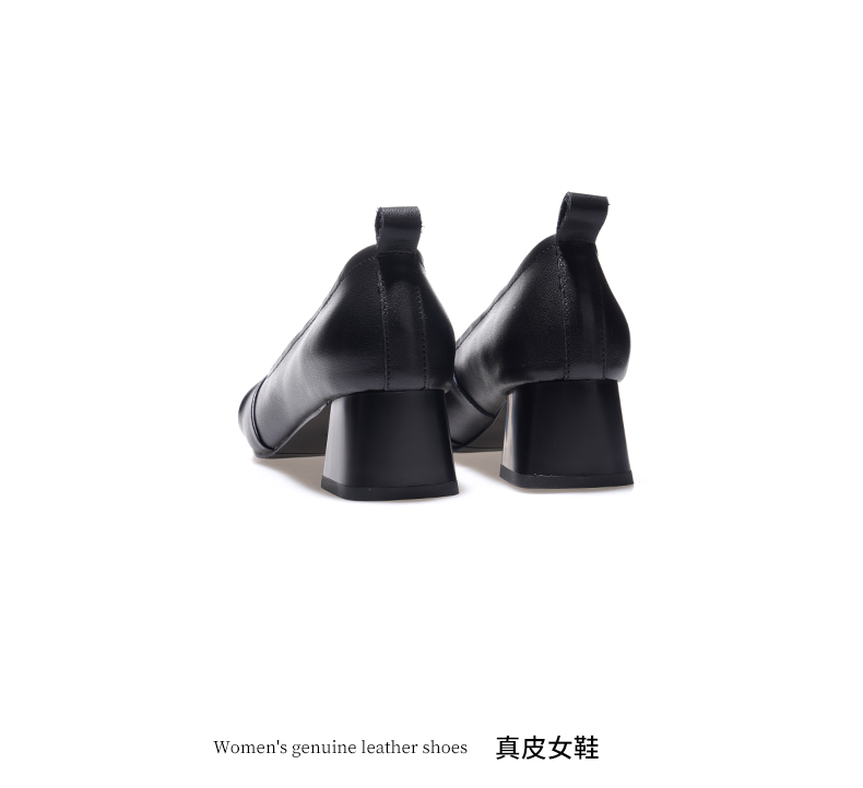 C8345 1620K GIÀY DA NỮ JIARELA GÓT VUÔNG MÙA HÈ GIÀY DÉP NỮ DA BÒ G05 SẢN PHẨM MỚI