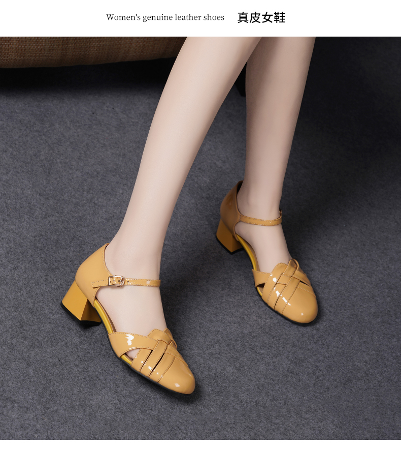 C8240 1620K GIÀY DÉP SANDAL NỮ JIARELA MÙA HÈ GIÀY DÉP NỮ DA BÒ G05 SẢN PHẨM MỚI