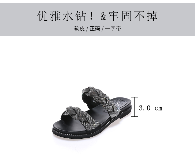 C8327 1520K GIÀY DÉP SANDAL NỮ JIARELA GẮN ĐÁ ĐẾ MỀM MÙA HÈ TRUNG NIÊN GIÀY DÉP NỮ G04 SẢN PHẨM MỚI