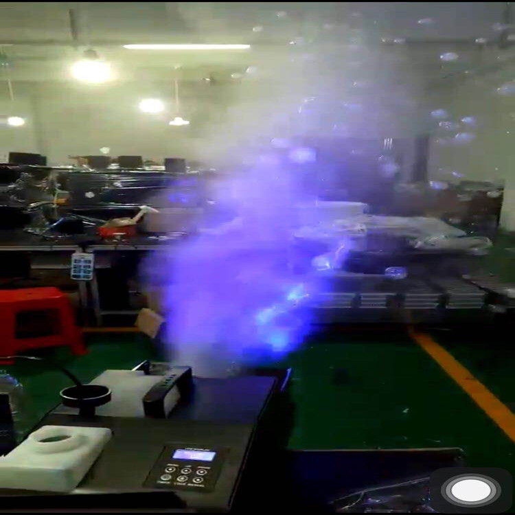 Led Smoke Cannon Machine Bubble Oil Bar Double Wheels Single Wheel co2 Gas Column Machine Carbon Dioxide Tobacco Oil-Water Fruity Smell Mist