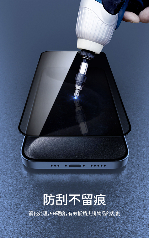 Nillkin Guardian Privacy TemperedFull Screen 1HD Pm Anti Fingerprint Accessories Film Anti Spy Privacy 15, 15 Plus, 15 Pro