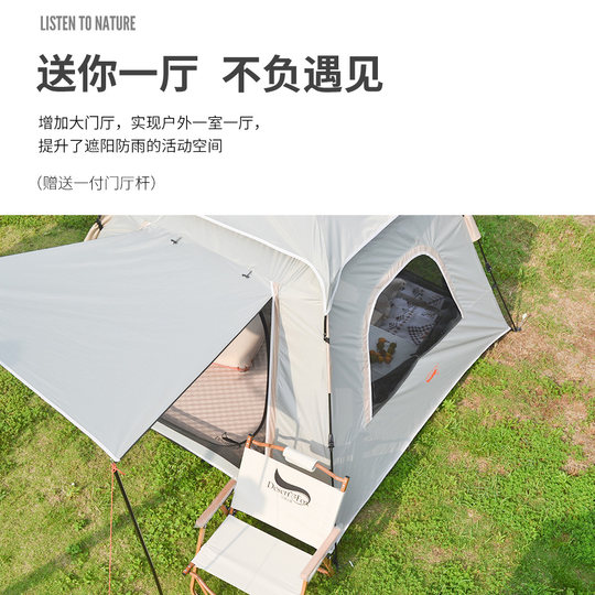 Zelt für den Außenbereich, Vinyl, vollautomatisch, zusammenklappbar, schnell zu öffnen, für Outdoor-Camping, Reisen, regensicher, Sonnenschutz, Parkzelt, Campingausrüstung