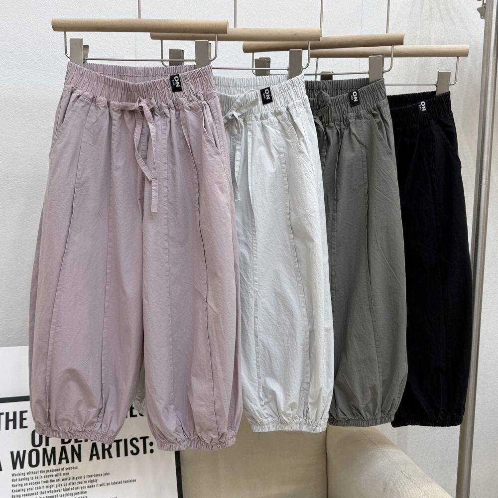 2025 Kids Summer Cotton Bloomers - Lightweight Casual Nine-Point Pants O1CN01chUocb2ILGBLm9HEp !!368099269