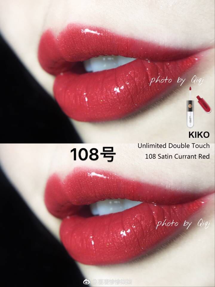 Spot Italy KIKO Double lip glaze Lip gloss 2016 Double lip gloss Lasting - Son bóng / Liquid Rouge 	son bóng không màu của nhật	