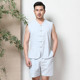 Trung Quốc Gió Tang nam Trung Quốc Top Vest Linen Armor edarey Summer Trung niên Grandpa Suit