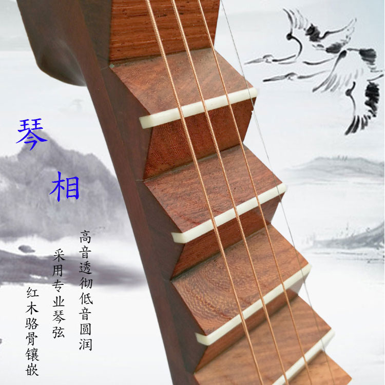 Sáp gỗ gụ châu Phi nóng bỏng 琵琶 chơi chuyên nghiệp dành cho người lớn phân loại nhạc cụ gảy hoa mẫu đơn - Nhạc cụ dân tộc ocarina