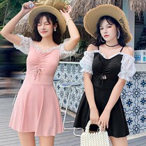 Micro fat swimsuit womens conjoined belly womens 2021 new seaside womens tide type summer thin ins gentle