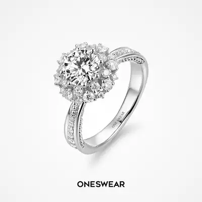 Vatican OATH ONESWEAR Snow Language Multi-claw 18k Engagement diamond ring Trust Marriage proposal wedding platinum diamond ring