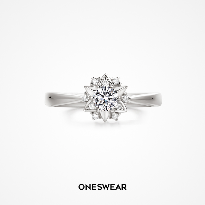 Sanskrit ONESWEAR triple color cordities 18k gold inlaid diamond ring custom platinum drilling ring fashion women