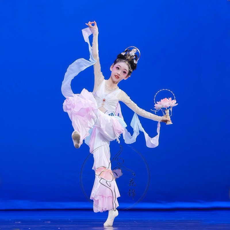 Lotus Dance Costume, Lotus Lantern, Palace Lantern, Classical Dance, Dunhuang Dance, Exotic Performance Costume, Repertoire, Medicine-Making Fairy Art Exam Lotus Dance Costume, Lotus Lantern, Palace Lantern, Classical Dance, Dunhuang Dance, Exotic Performance Costume, Repertoire, Medicine-Making Fairy Art Exam