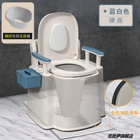 Твердые сиденья-【Приседание туалета】-А-синий и белый свет роскошный