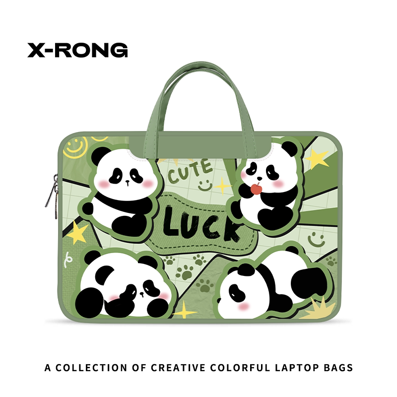 Xiangrong Cartoon Panda Laptop Bag for Women, Suitable for 14inch Apple Mac 13.3, Huawei Matebook 14, Honor, Lenovo Xiaoxin Notebook 15.6inch Tablet Storage Bag, New Model Xiangrong Cartoon Panda Laptop Bag for Women, Suitable for 14inch Apple Mac 13.3, Huawei Matebook 14, Honor, Lenovo Xiaoxin Notebook 15.6inch Tablet Storage Bag, New Model