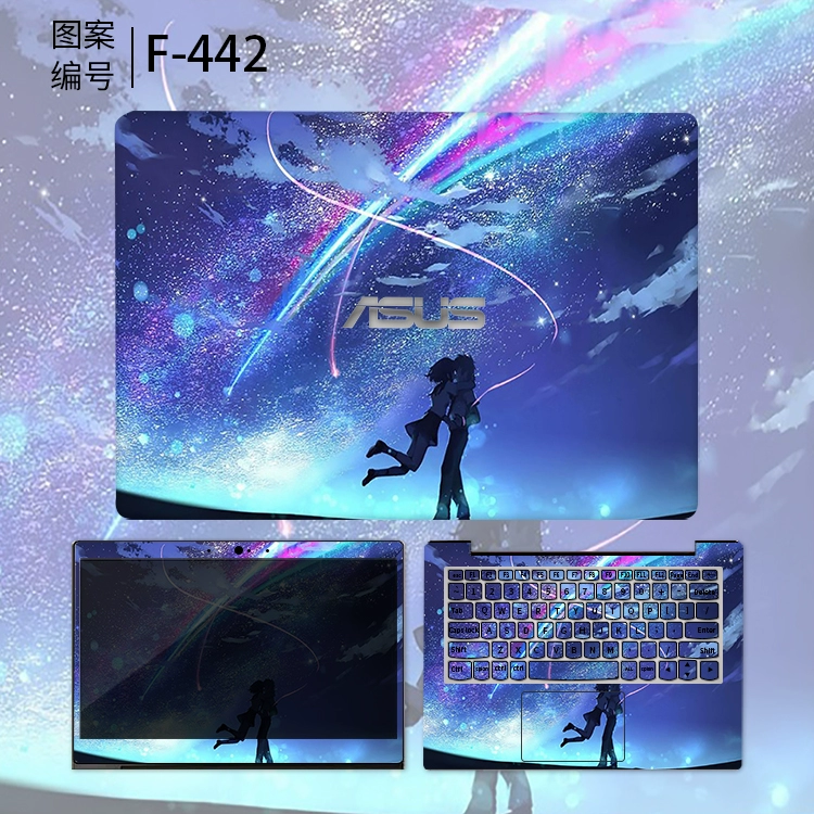 ASUS một bean A555Q X580 A480U A400U VM490L A456U A540U A541U R540U 14-inch lá máy tính xách tay nhãn dán màng bảo vệ W519 nhà ở 15,6 - Phụ kiện máy tính xách tay