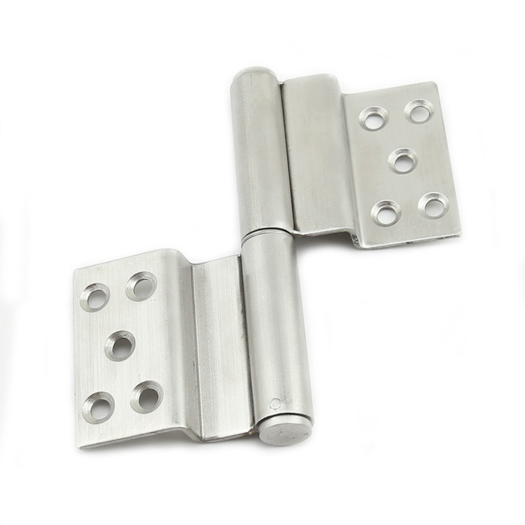 Thickened 5 inch trapezoidal stainless steel flag hinge detachable flag hinge bending fire door hinge anti-theft door hinge