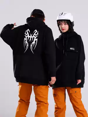 Snowboard clothes women's suits men's Tide brand ski clothes waterproof thick snow village equipment full set of ski hoodies