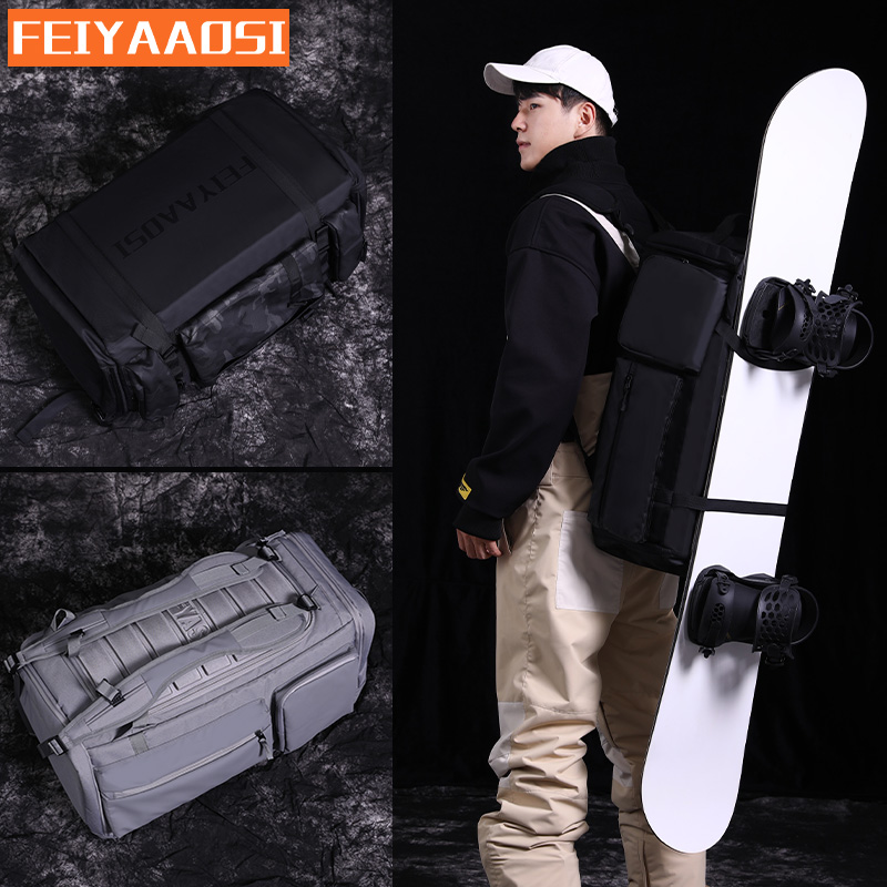 Single Board Ski Bag Double Shoulder Bag Ski Equipped double board Boards Bag Ski shoes Ski Suit Containing Snow large capacity