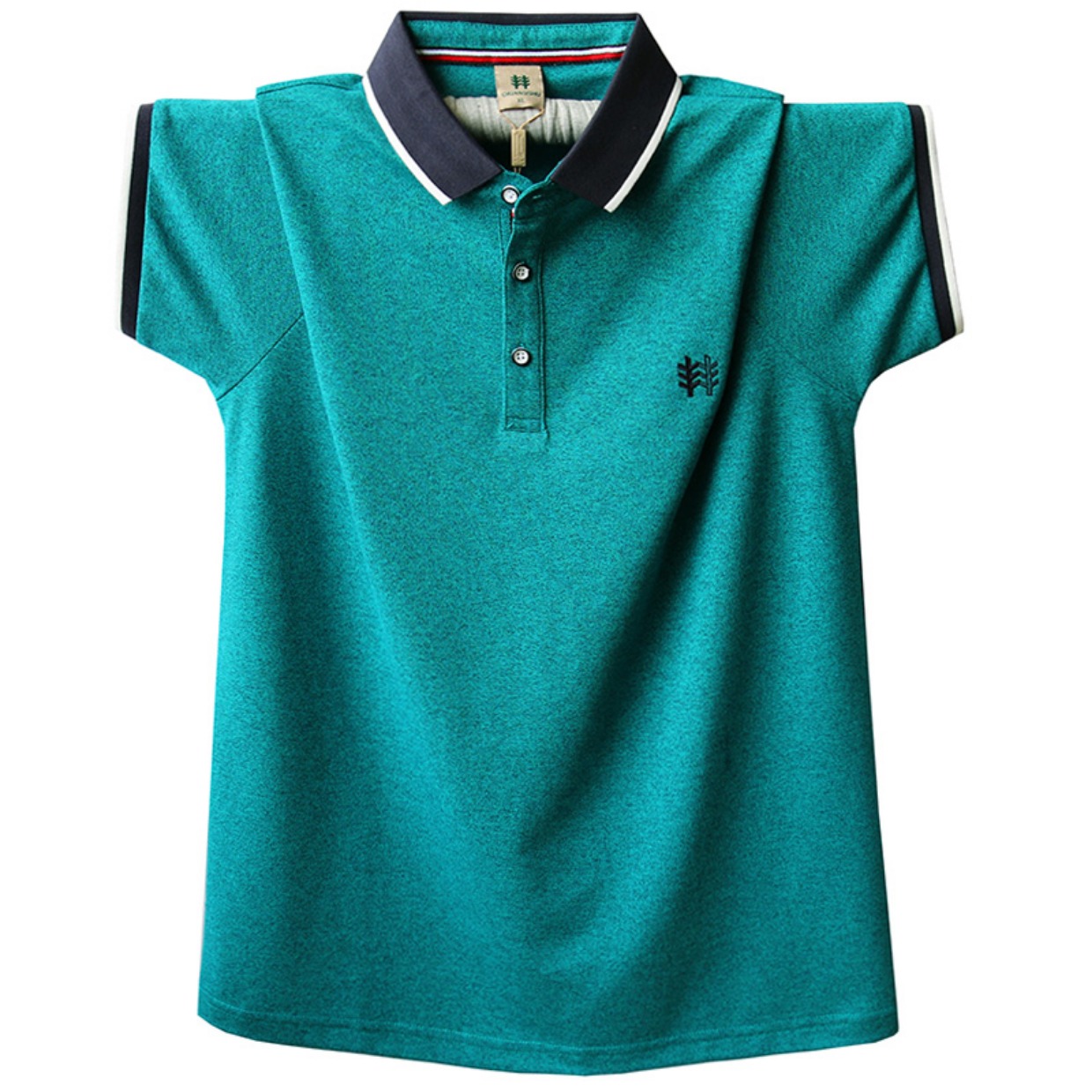 Áo len nam ngắn tay mùa hè cá tính mới áo thun nam ve áo Paul mùa hè thon gọn xu hướng POLO t shirt polo