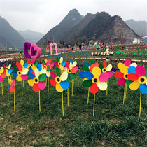 Sun flower windmill Real estate kindergarten activity planning Tourist scenic area decoration advertising decoration wind turn windmill