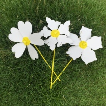 Early education Meilao graffiti white handmade windmill DIY decoration kindergarten windmill material package making toys