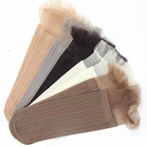 Lofu shoes summer with thin stockings sweet solid lace lace womens thin socks lace Japanese socks