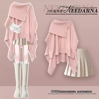 Легкий розовый розовый свитер [одиночный кусок] [Полный набор глубокой зимней одежды/Полный набор популярных красивых юбок в этом году/полный набор одежды глубоких весенних/полного набора костюма для зимней юбки с двумя частями/осенний зимний костюм/одежда для женщин осенью и уникальным и красивым и красивым свитером]]