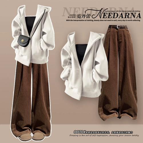 Толстовка с капюшоном, зимняя куртка, ретро кардиган, подходит для подростков, в американском стиле