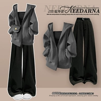 Толстовка, жилет, вельветовые штаны