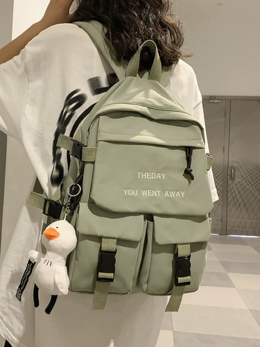 Школьный рюкзак, летняя вместительная и большая сумка через плечо для путешествий, для средней школы, подходит для студента